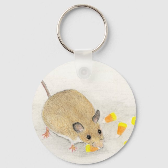 Porte-clés Souris avec Cornes à bonbons (Recto)