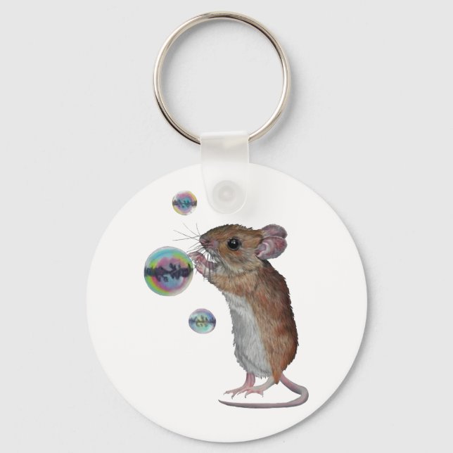 Porte-clés Souris et bulles porte - clé (Recto)