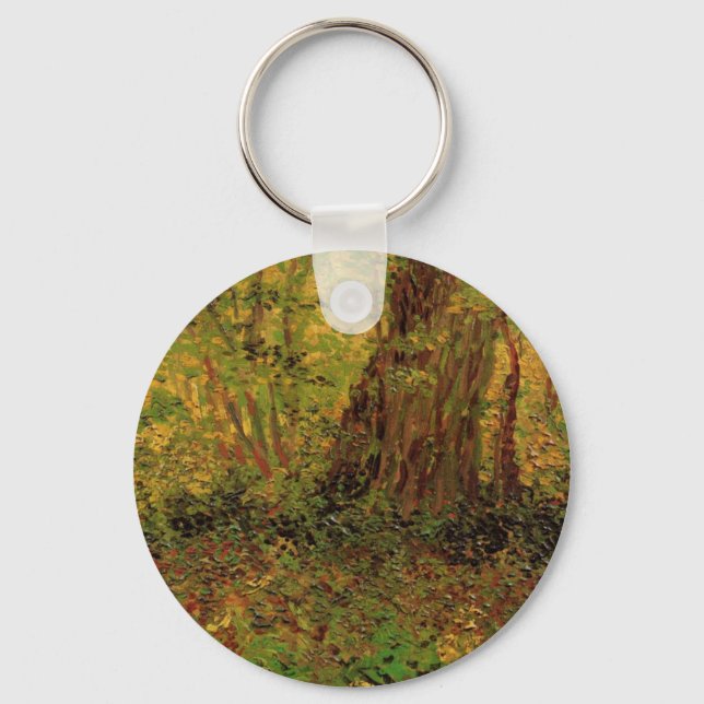 Porte-clés Sous-bois par Vincent van Gogh (Recto)