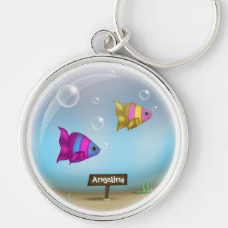 Porte-clés Sous la conception du Sea Fish Bowl - Porte - clé
