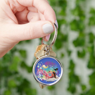 Porte-clés Sous La Mer Sirène Océan Purple Turquoise