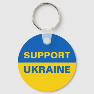 Porte-clés Soutenez le drapeau ukrainien
