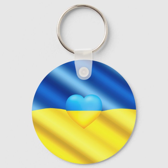 Porte-clés Soutenez l'Ukraine - Liberté - Ukraine Porte - clé (Recto)