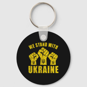Porte-clés Soutenez l'Ukraine - Nous sommes aux côtés de l'Uk