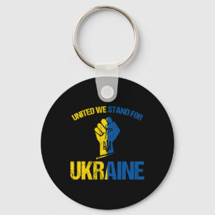 Porte-clés Soutenez l'Ukraine - Unis Nous sommes debout pour