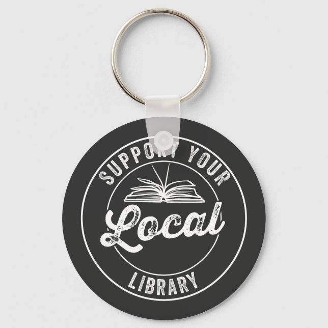Porte-clés soutenez votre bibliothèque locale (Recto)