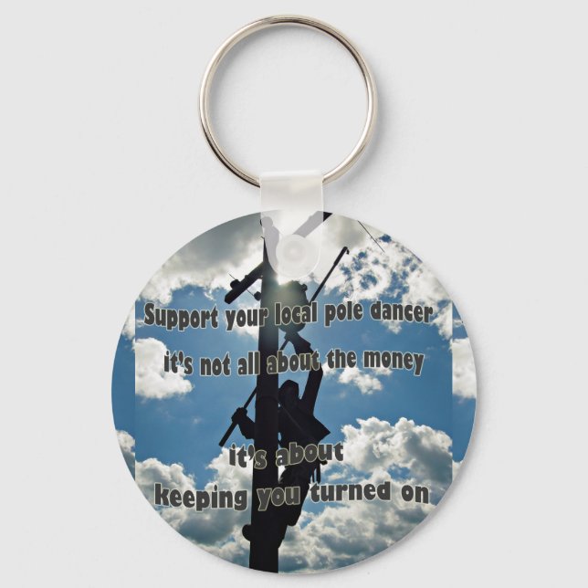 Porte-clés Soutenez votre Lineman (Recto)