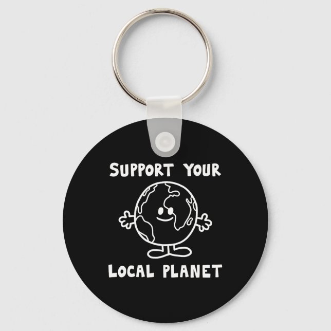 Porte-clés Soutenez votre planète locale (Recto)
