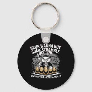 Porte-clés Soutenez votre revendeur d'œufs local Funny Easter