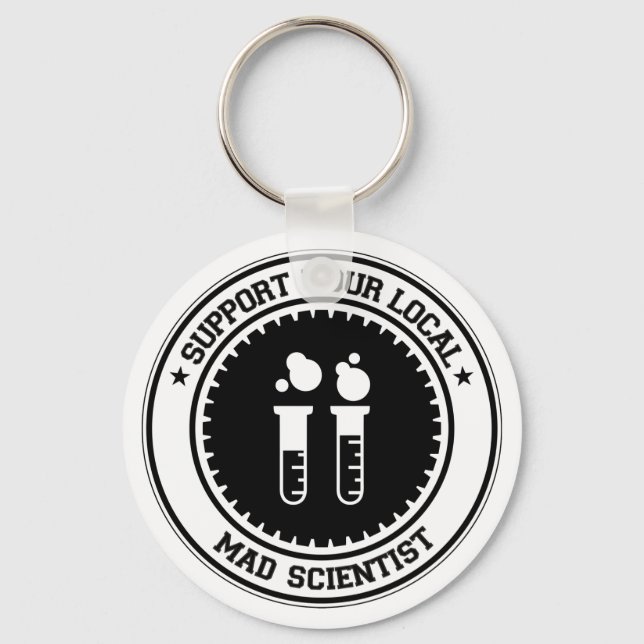 Porte-clés Soutenez votre scientifique en chef local (Recto)