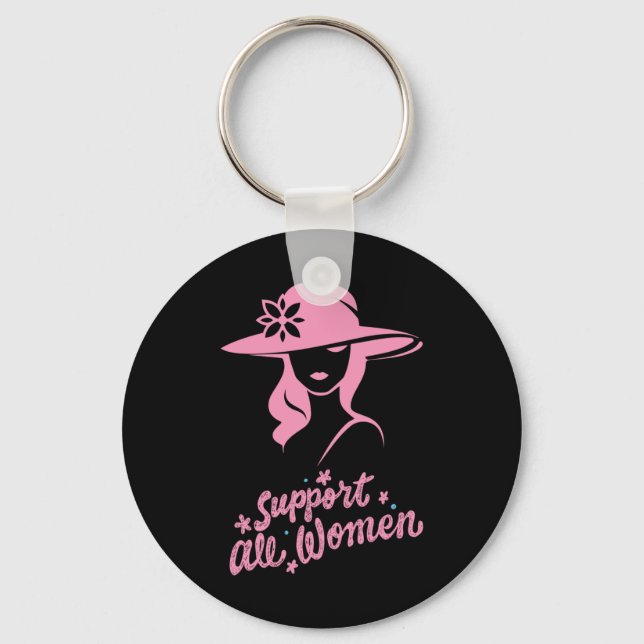 Porte-clés Soutenir toutes les femmes (Recto)