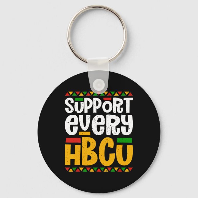 Porte-clés Soutien à chaque étudiant Hbcu Historical Black Co (Recto)