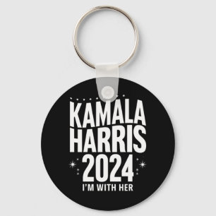 Porte-clés Soutien à Kamala 2024 Je suis avec elle Kamala Har
