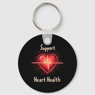 Porte-clés Soutien cardiaque lumineux Soins de santé cardiova