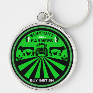 Porte-clés Soutien des produits agricoles britanniques locaux
