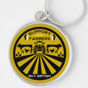 Porte-clés Soutien des produits agricoles britanniques locaux