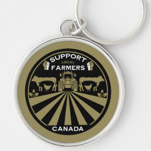 Porte-clés Soutien des produits agricoles canadiens locaux