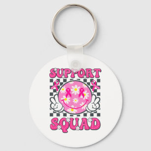 Porte-clés Soutien du guerrier du cancer du sein Équipe du ca