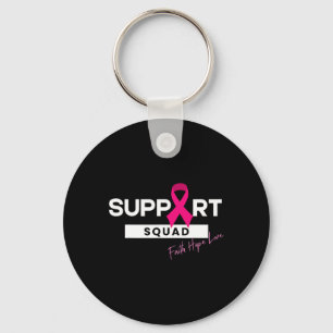Porte-clés Soutien du guerrier du cancer du sein Équipe du ca