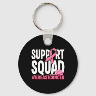 Porte-clés Soutien du guerrier du cancer du sein Squad Pink R