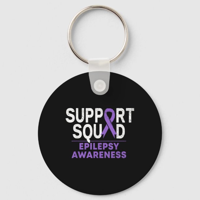 Porte-clés Soutien Escadron Epilepsie Sensibilisation Mois Fa (Recto)