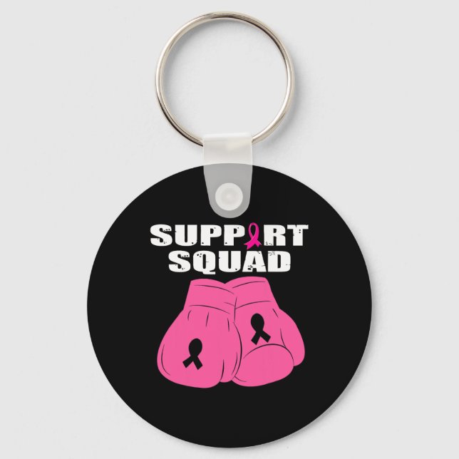 Porte-clés Soutien Gant de boxe de l'équipe de soutien Pink R (Recto)