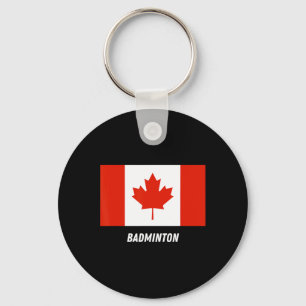 Porte-clés Soutien patriotique Badminton Canada Équipe Sport