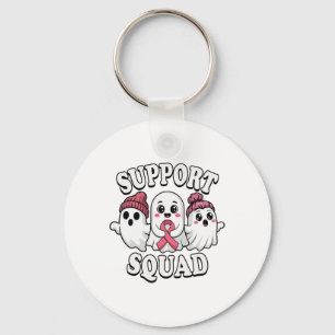 Porte-clés Soutien Squad Ghosts mignon Sensibilisation au can