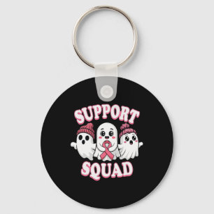Porte-clés Soutien Squad Pink Ribbon Ghost Cancer du sein Awa