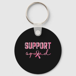Porte-clés Soutien Squad Ruban rose Leopard Cancer du sein Aw