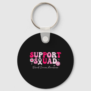 Porte-clés Soutien super Équipe de sensibilisation au cancer