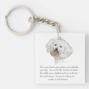 Porte-clés Souvenir, Chien Mâle