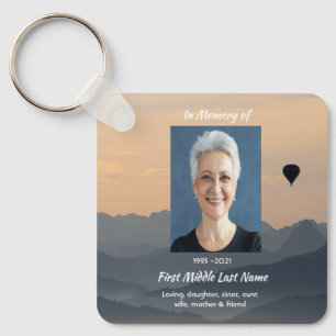 Porte-clés Souvenir de ballon à air chaud commémoratif