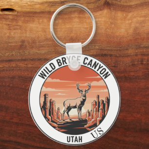 . Porte-clés souvenir de Bryce Canyon sauvage Utah