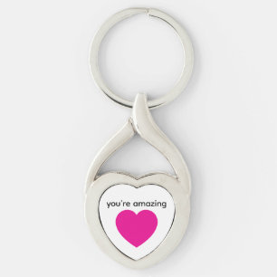 porte-clés souvenir de cœur