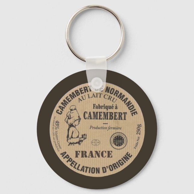 Porte-clés Souvenir de France : Le camembert (Recto)