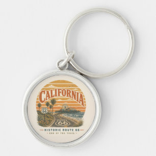 Porte-clés Souvenir de la route 66 côtière de Santa Monica