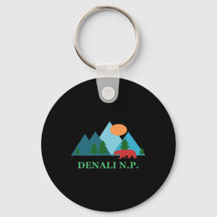 Porte-clés Souvenir de vacances de scène de nature du parc na