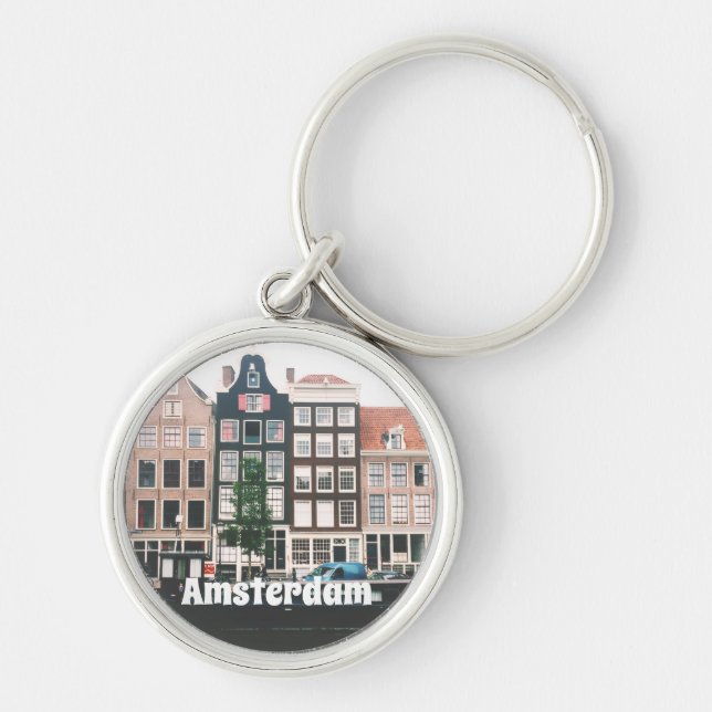 Porte-clés Souvenir de voyage à Amsterdam (Devant)