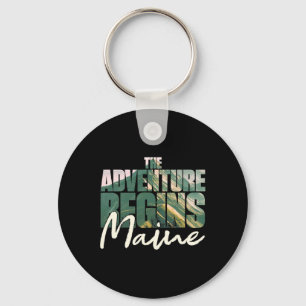 Porte-clés Souvenir du Maine Randonnée L'aventure Commence Ca