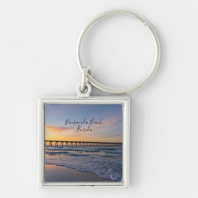 Porte-clés souvenir Lever de soleil sur la côte de (Devant)