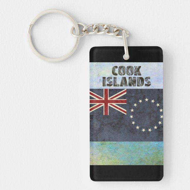 Porte-clés Souvenir Porte - clé des Îles Cook (Devant)