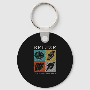 Porte-clés Souvenir Rétro Bélize Coquillage Vintage Hommes Fe