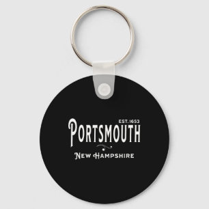 Porte-clés Souvenir Vintage Nh Visite Rtsmouth New Hampshire 