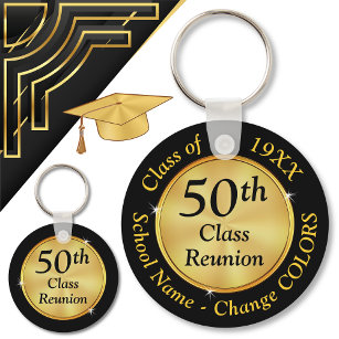 Porte-clés Souvenirs de réunion de classe 50 ans, changer de 