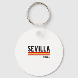 Porte-clés Souvenirs de Séville Espagne depuis la ligne d'hor