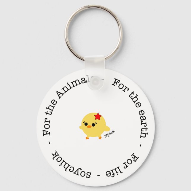 Porte-clés Soychick pour animaux, Porte - clé de la Terre et  (Recto)