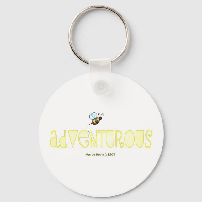 Porte-clés Soyez aventureux - Un mot positif (Recto)