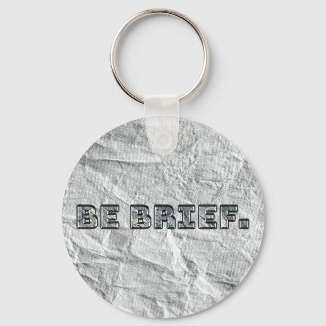 Porte-clés Soyez Bref ! (Recto)