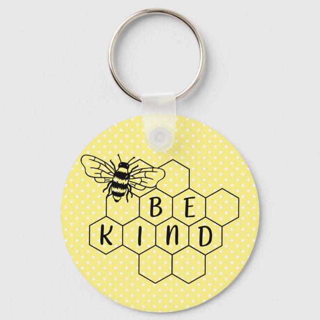 Porte-clés Soyez Bumble Bee Yellow Polka Dot (Recto)